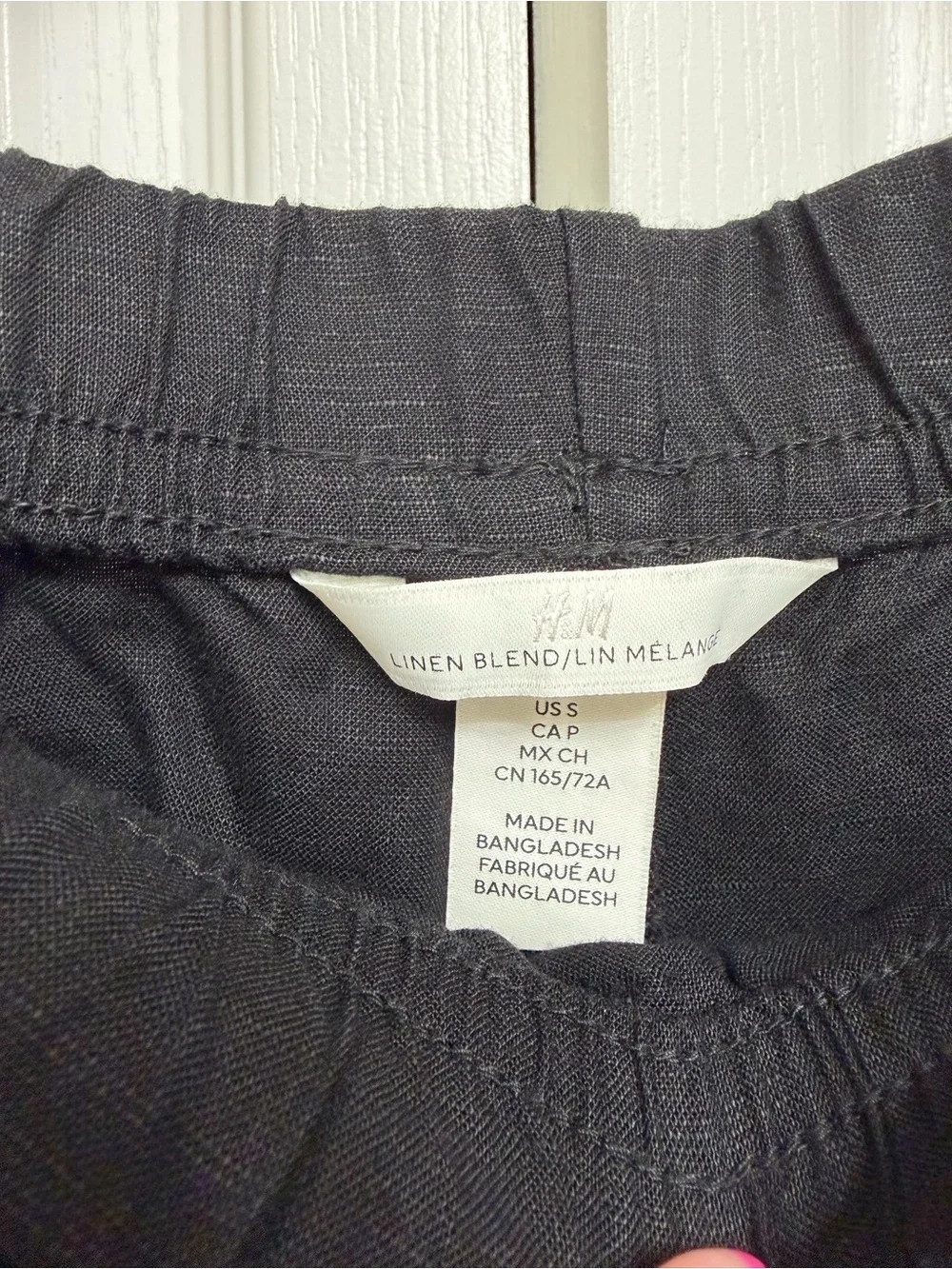 H&M Linen Blend Pull-On Pants